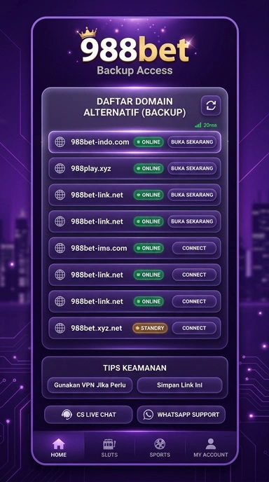 Tampilan link alternatif 988bet