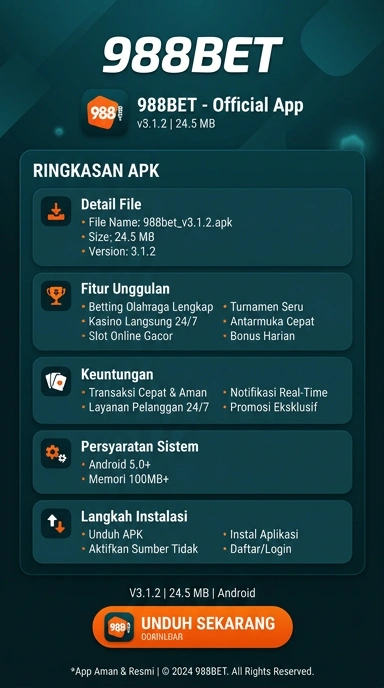 Tampilan halaman APK 988bet