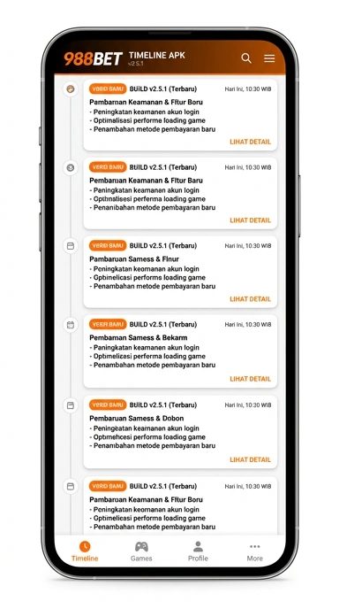 Tampilan riwayat versi 988bet