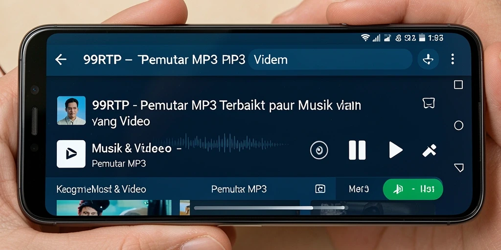 Tampilan antarmuka yang sederhana dan elegan dari 99RTP sebagai Pemutar MP3.