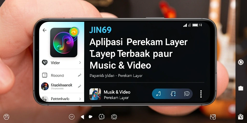 Tampilan antarmuka pengguna JIN69 untuk perekaman layar yang intuitif.