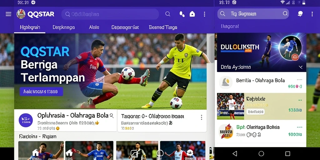 Tampilan antarmuka aplikasi QQSTAR yang modern dan informatif.